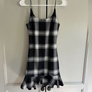 AQUA Plaid Dress